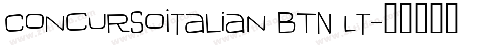 ConcursoItalian BTN Lt字体转换